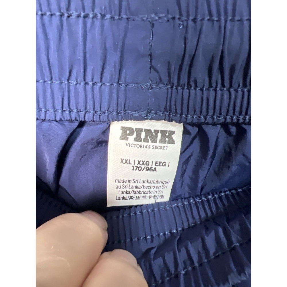 Victoria's Secret PINK Parachute Cargo Pants Blue XXL Y2K - Picture 3 of 8